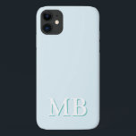 Case-Mate iPhone Case Bleu et Turquoise | Monogramme initial moderne min<br><div class="desc">Ce design élégant de boîtier de téléphone présente un design moderne simple dans les tons bleu clair et vert turquoise. Faites l'un d'un étui téléphonique gentil avec l'initiale et le nom personnalisés. Ce sera un cadeau unique et cool pour quelqu'un de spécial ou vous-même. Si vous souhaitez modifier les polices...</div>