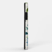 Coques Case-Mate iPhone Bleu Et Vert Fleur sauvage Botanique (Dos/Droite)