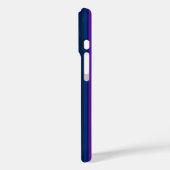 Coques Case-Mate iPhone Bleu et violet bonbons rayés (Verso / Gauche)