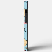 Coques Case-Mate iPhone Bleu Feuille Pastel (Verso / Gauche)