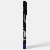 Coques Case-Mate iPhone Bleu fleur foncé (Verso / Droite)