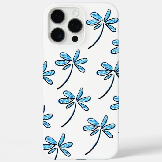 Coques Case-Mate iPhone bleu fleuri (Verso)