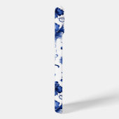 Coques Case-Mate iPhone Bleu floral (Verso / Droite)