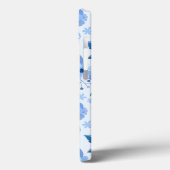 Coques Case-Mate iPhone bleu Floral Design cadeau fille (Verso / Gauche)