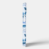 Coques Case-Mate iPhone bleu Floral Design cadeau fille (Verso / Droite)