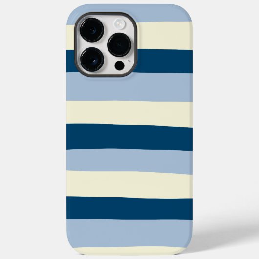 Coques Case-Mate iPhone Bleu foncé, Bleu clair et Crème (Verso)