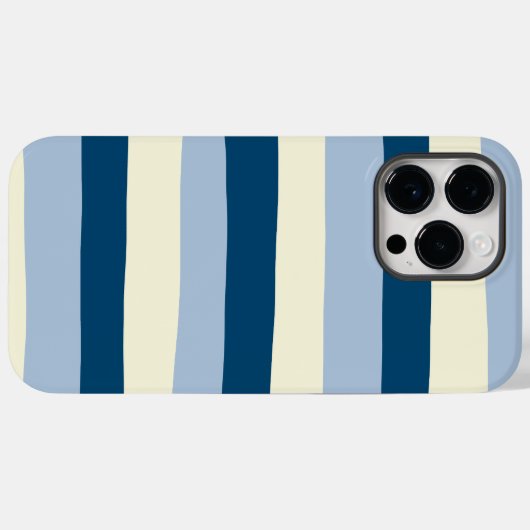 Coques Case-Mate iPhone Bleu foncé, Bleu clair et Crème (Verso (horizontal))