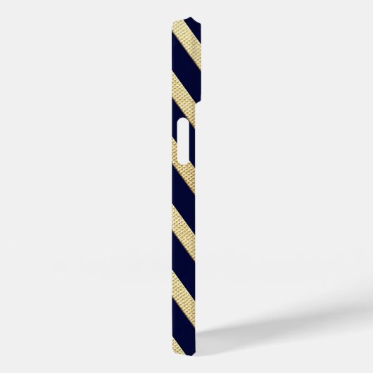 Coques Case-Mate iPhone Bleu Foncé Et Bleu Or (Verso / Droite)