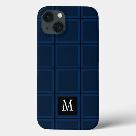 Coques Case-Mate iPhone Bleu foncé marine Personnalisé unique première tri (Verso)