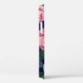 Coques Case-Mate iPhone Bleu foncé, Roses Roses Rose Aquarelle. (Verso / Droite)