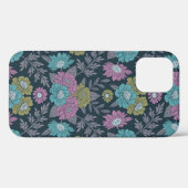 Coques Case-Mate iPhone Bleu foncé, vert et violet (Verso (horizontal))