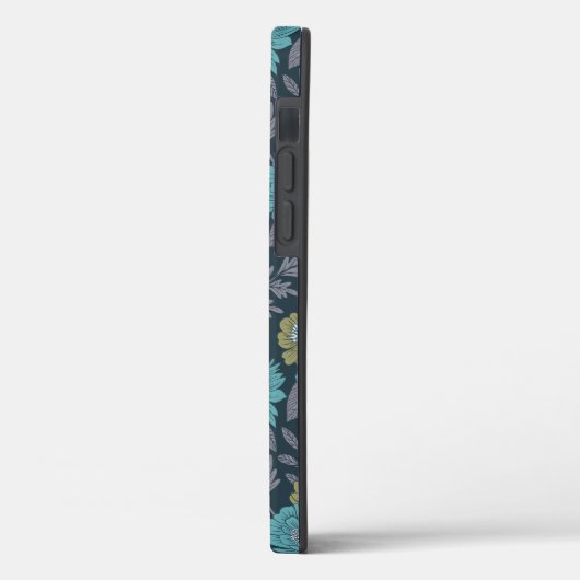 Coques Case-Mate iPhone Bleu foncé, vert et violet (Verso / Gauche)