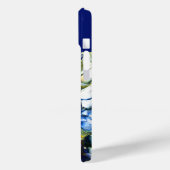 Coques Case-Mate iPhone Bleu foncé Vibrant Abstrait Fluid Art (Verso / Gauche)