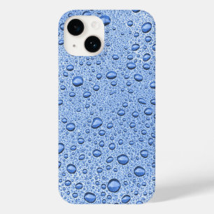 Coque Pour iPhone 14 Bleu gouttelettes d'eau