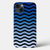 Coques Case-Mate iPhone Bleu Gradient Grandes Vagues (Verso)
