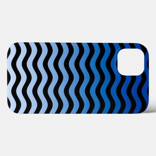 Coques Case-Mate iPhone Bleu Gradient Grandes Vagues (Verso (horizontal))