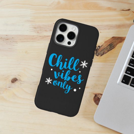 Coques Case-Mate iPhone Bleu gras "Vibes de refroidissement seulement" ave