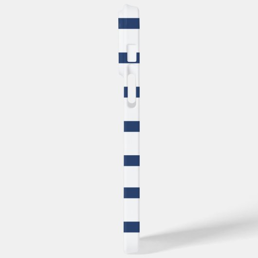 Coques Case-Mate iPhone Bleu Grilles Nom personnalisé Initiale (Verso / Gauche)