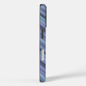 Coques Case-Mate iPhone Bleu-gris bandes diagonales (Verso / Droite)