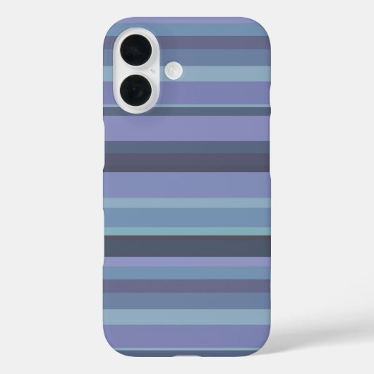 Coques Case-Mate iPhone Bleu-gris, bandes horizontales (Verso)