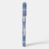 Coques Case-Mate iPhone Bleu-gris, bandes horizontales (Verso / Droite)
