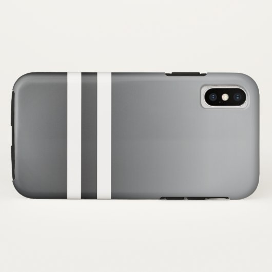 Coques Case-Mate iPhone Bleu gris blanc (Dos (Horizontal))