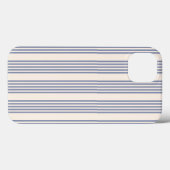 Coques Case-Mate iPhone Bleu gris et beige cinq rayures motif (Verso (horizontal))