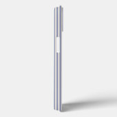 Coques Case-Mate iPhone Bleu gris et beige cinq rayures motif (Verso / Droite)