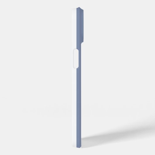 Coques Case-Mate iPhone Bleu gris et blanc rayures de bonbons (Verso / Droite)