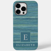 Coques Case-Mate iPhone Bleu Gris Personnalisé Gris Gris Bandes (Verso)