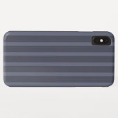 Coques Case-Mate iPhone Bleu Gris Rayé Moderne (Dos (Horizontal))