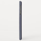 Coques Case-Mate iPhone Bleu Gris Rayé Moderne (Dos/Gauche)