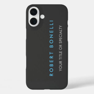 Coques iPhone 16 Plus Bleu gris tendance