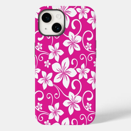 COQUES Case-Mate iPhone BLEU HAWAII (ROSE CHAUDE) (Verso)