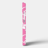 COQUES Case-Mate iPhone BLEU HAWAII (ROSE DE BUBBLEGUM) (Verso / Gauche)