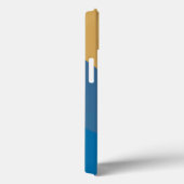 Coques Case-Mate iPhone Bleu, jaune, cool, urbain tendance ondulé illustra (Verso / Droite)