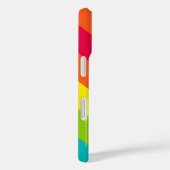 Coques Case-Mate iPhone Bleu jaune orange rose, Nom, (Verso / Droite)