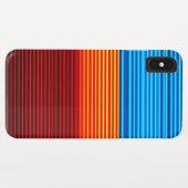Coques Case-Mate iPhone Bleu jaune rouge rayures (Dos (Horizontal))