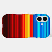 Coques Case-Mate iPhone Bleu jaune rouge rayures (Verso (horizontal))