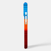 Coques Case-Mate iPhone Bleu jaune rouge rayures (Verso / Gauche)