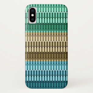 Coques Pour iPhone Bleu Jaune Vert élégant Moderne Motif Abstrait