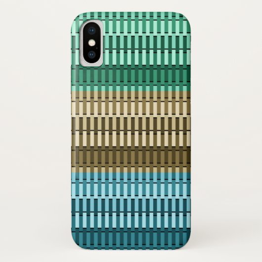 Coques Case-Mate iPhone Bleu Jaune Vert élégant Moderne Motif Abstrait (Dos)