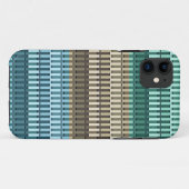 Coques Case-Mate iPhone Bleu Jaune Vert élégant Moderne Motif Abstrait (Dos (Horizontal))