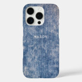 Coques Case-Mate iPhone Bleu Jeans Denim Laver Acide Efficace Téléphone bo (Verso)