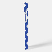 Coques Case-Mate iPhone Bleu magnifique - Motif Polka blanc (Verso / Gauche)