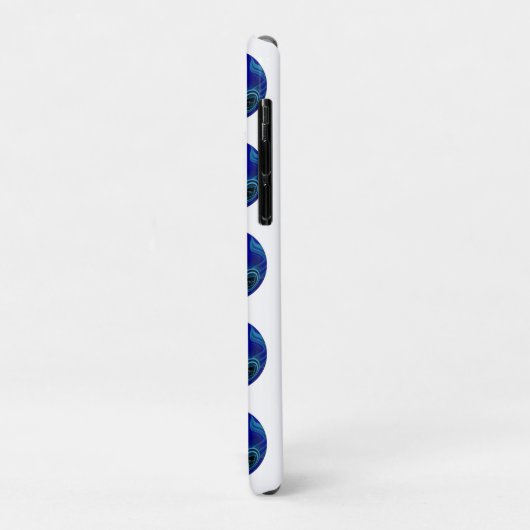 Coques Case-Mate iPhone Bleu marbré à la pelouse (Dos/Gauche)