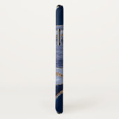 Coques Case-Mate iPhone Bleu Marbre Agate Or Parties scintillant Glam #1  (Dos/Droite)