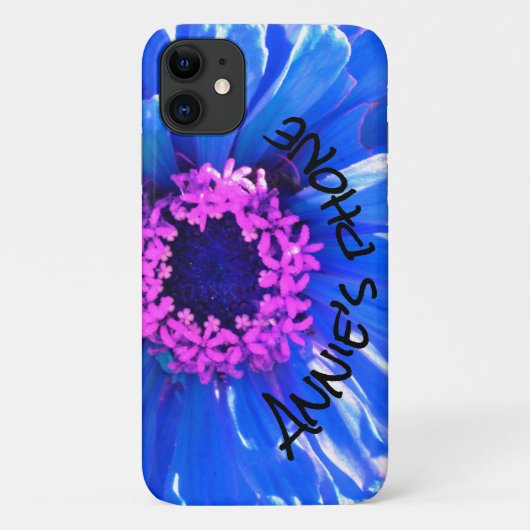 Coques Case-Mate iPhone Bleu marguerite bleu photo florale (Dos)
