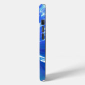 Coques Case-Mate iPhone Bleu marguerite bleu photo florale (Verso / Gauche)