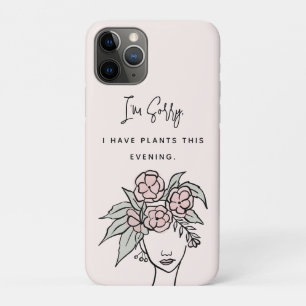 Case-Mate iPhone Case Bleu mignon occupé avec Mon Portrait Floral Plante